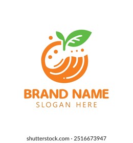 Orange Logo Vector Design, Brand