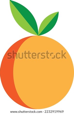 Orange Logo Vector. orange fresh icon. simple orange vector. fresh logo.