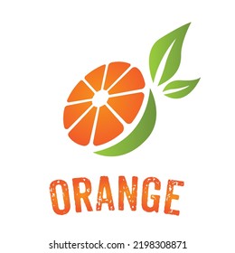 Gráficos vectores con logotipo naranja. Logo naranja