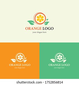 Orange Logo, Vektorsymbol-Design