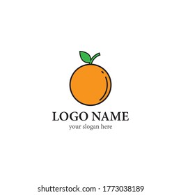 Orange logo vector icon design