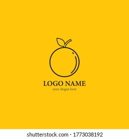 Orange logo vector icon design