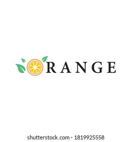 Orange logo vector icon design