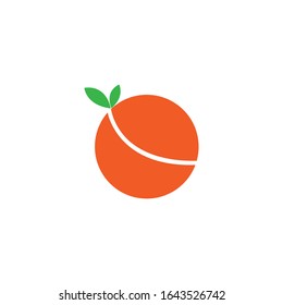 Orange logo Vector illustration template