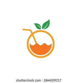 Orange logo Vector illustration template design