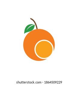 Orange logo Vector illustration template design