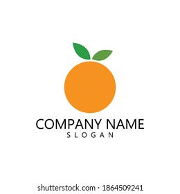 Orange logo Vector illustration template design