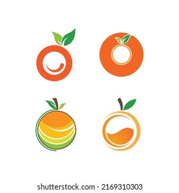 Orange logo Vector illustration template design