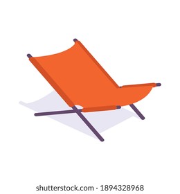 Icono de diseño plano de salón naranja