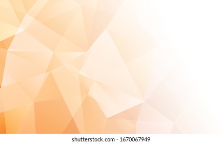 Orange low poly communication background