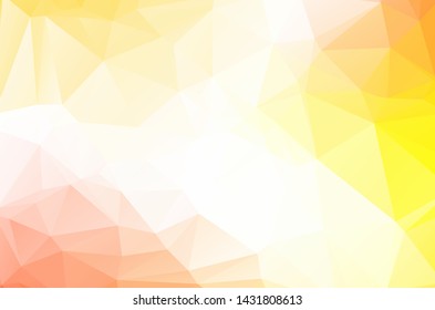 Orange Low poly crystal background. Polygon design pattern. environment green Low poly vector illustration, low polygon background.