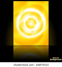Orange luminous abstract background 