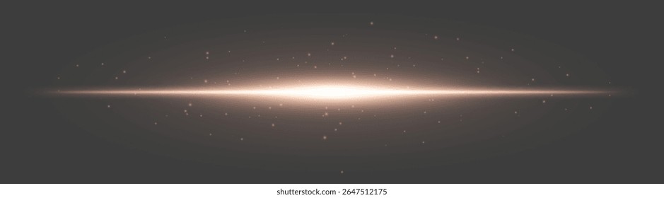 Exacerbação luminosa laranja. Feixe central com partículas dispersas e brilho suave no fundo cinza escuro, usado para fantasia, energia digital, visuais de interface do usuário.
