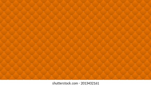 Orange Luxury Background With Beads And Rhombuses. Vector Illustration. 