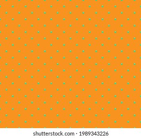 Orange luxury background with green beads. Vector illustration. 