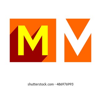orange m typography typeset logotype alphabet font image vector icon logo symbol