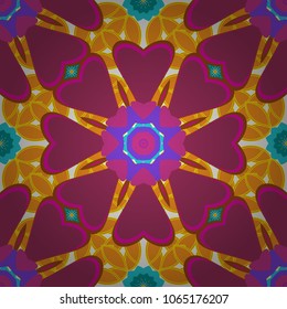 Orange, magenta and purple vector polygonal illustration, which consist of rectangles. Rectangular pattern for your business design. Geometric background in Origami style with gradient.