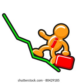 orange man climb