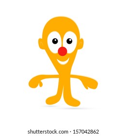 Orange Man Illustration 