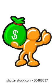 orange man and money