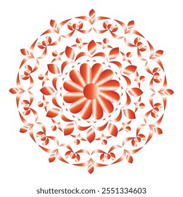 orange mandala design art  flower mandala design vector set colorful mandala drawing mandala art