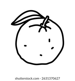 Orange Mandarin Fruit Sticker
Cartoons Cute Funny Drawing Sketch Doodle Illustration Hand Drawn Freehand Free Hand