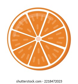 Orange or mandarin slice - ingredient for mulled wine, cocktail.