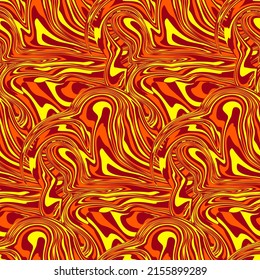 Orange Marble Liquid Motif Vector Seamless Pattern. Awesome for classic product design, fabric, backgrounds, invitations, packaging design projects. Surface pattern design.
