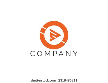 orange media logo app icon Logo vector eps 10