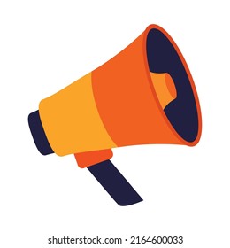 orange megaphone sound device tech