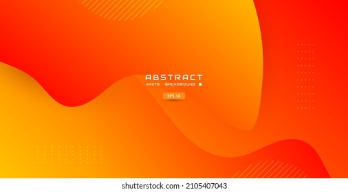 Orange memphis background wavy dimension
