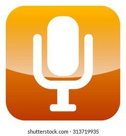 Orange microphone icon