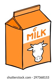 orange milk box