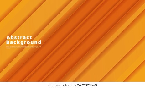 Orange minimal background , 3D stage podium display product , stand to show cosmetic products ,illustration 3d Vector EPS 10