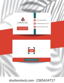  Orange Minimal CORPORATE Premium VISITING CARD Design Template