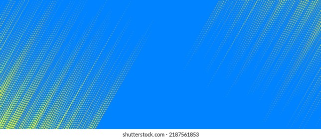 Orange minimal dotted lines on blue abstract futuristic tech background. Vector digital art design