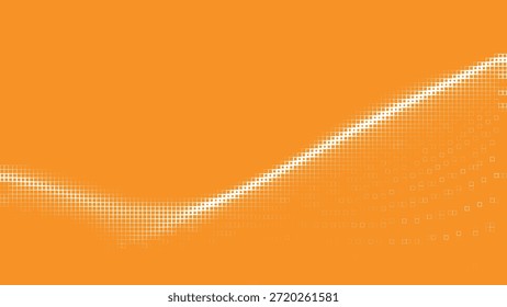Orange Minimal Halftone Wave Vector Background for Clean Modern Layouts, used in presentations and web design