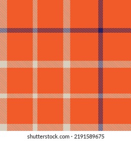 Orange Minimal Plaid textured seamless pattern for fashion textiles and graphics
