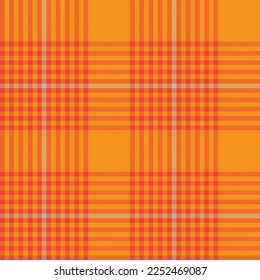 Orange Minimal Plaid textured seamless pattern for fashion textiles and graphics