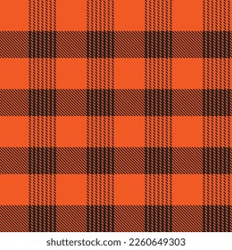 Orange Minimal Plaid textured seamless pattern for fashion textiles and graphics