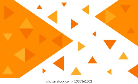 Orange minimalism Triangle background