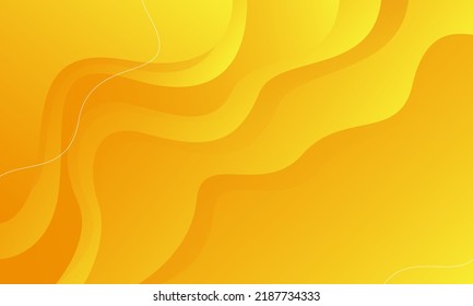 Orange modern abstract background. Fluid shapes composition. Vector illustration