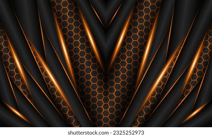 Orange modern abstract background for social media design wallpaper vector