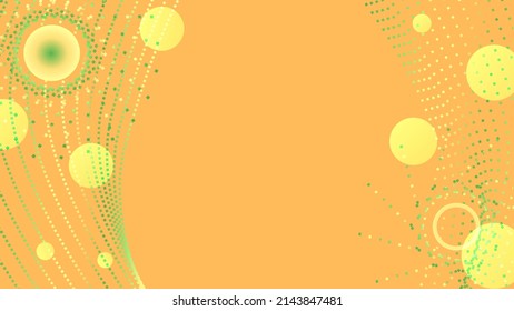 Fondo de puntos abstractos modernos de color naranja