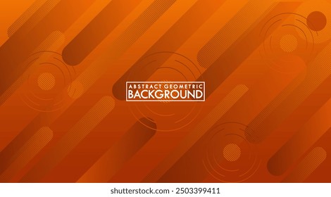 Orange Modern Abstract Gradient Geometric Shapes Background Suitable for Landing Page, Banner, Flyer, Cover, Poster