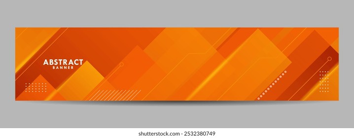 Orange moderne digitale Technologie geometrisch abstrakter Hintergrund. Für Banner-Hintergrund