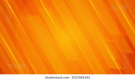 Orange Modern geometric shapes background. Gradient abstract banner. Template for landing page design