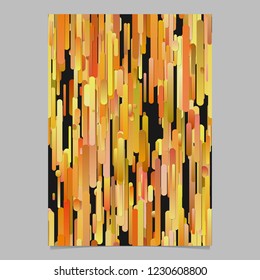 Orange modern gradient vertical rounded stripe pattern page background template graphics