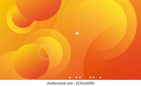 Orange Modern liquid color background. Minimal abstract cover design. Creative colorful wallpaper. Trendy gradient poster. Vector illustration