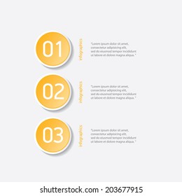 orange modern progress paper banners / can be used for infographics / numbered banners / horizontal cutout lines / graphic or website layout vector